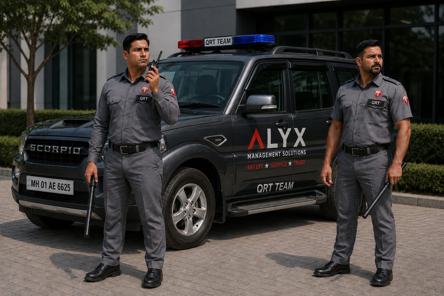 ALYX QRT team and vehicle
