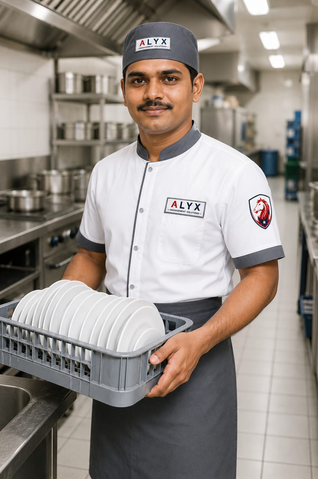 ALYX kitchen steward at work